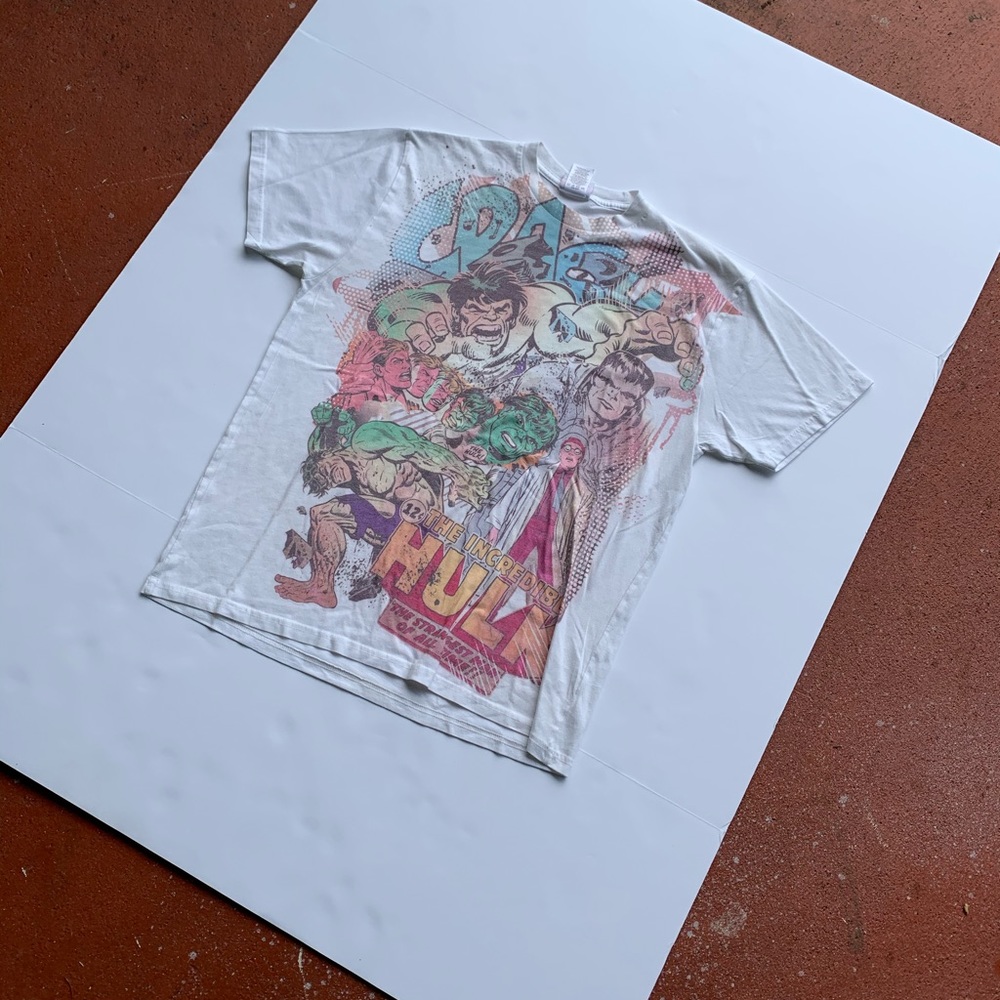 Vintage Incredible Hulk Comic Tee M
